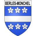 Berles-Monchel 62 ville sticker blason écusson autocollant adhésif
