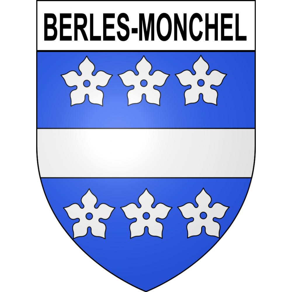 Berles-Monchel Sticker wappen, gelsenkirchen, augsburg, klebender aufkleber