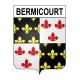 Pegatinas escudo de armas de Bermicourt adhesivo de la etiqueta engomada