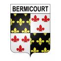 Bermicourt Sticker wappen, gelsenkirchen, augsburg, klebender aufkleber