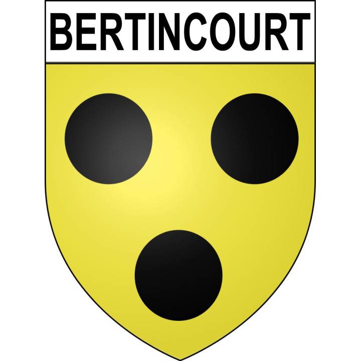 Bertincourt 62 ville sticker blason écusson autocollant adhésif