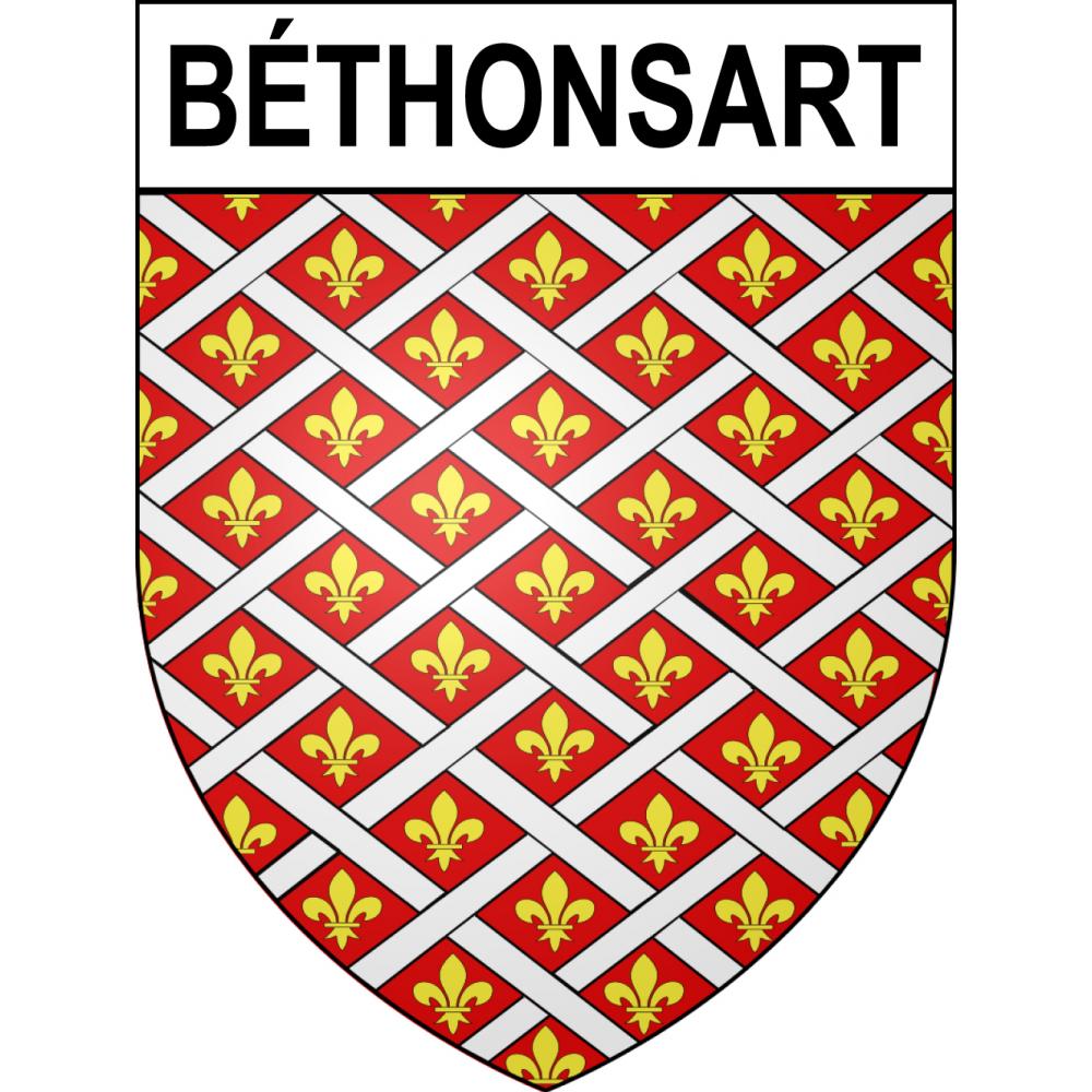 Béthonsart 62 ville sticker blason écusson autocollant adhésif