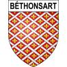 Béthonsart 62 ville sticker blason écusson autocollant adhésif