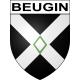 Pegatinas escudo de armas de Beugin adhesivo de la etiqueta engomada