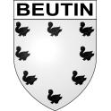 Beutin Sticker wappen, gelsenkirchen, augsburg, klebender aufkleber
