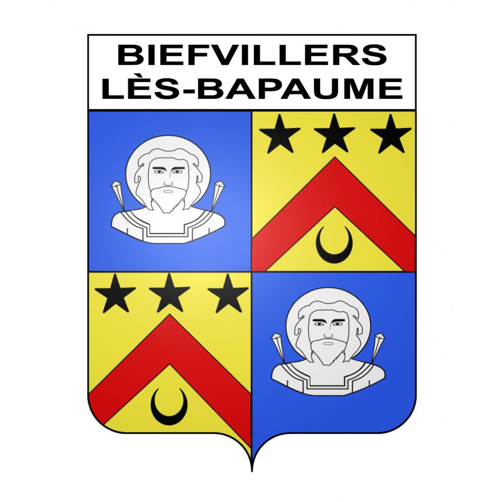 Biefvillers-lès-Bapaume Sticker wappen, gelsenkirchen, augsburg, klebender aufkleber