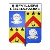 Biefvillers-lès-Bapaume Sticker wappen, gelsenkirchen, augsburg, klebender aufkleber