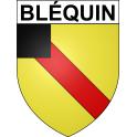 Bléquin 62 ville sticker blason écusson autocollant adhésif
