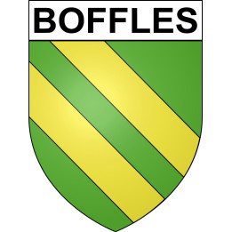 Pegatinas escudo de armas de Boffles adhesivo de la etiqueta engomada