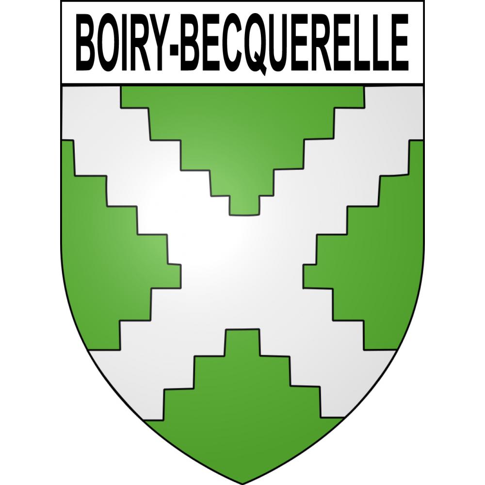 Boiry-Becquerelle Sticker wappen, gelsenkirchen, augsburg, klebender aufkleber