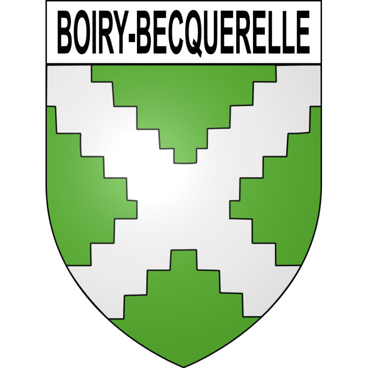 Stickers coat of arms Boiry-Becquerelle adhesive sticker