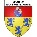 Boiry-Notre-Dame Sticker wappen, gelsenkirchen, augsburg, klebender aufkleber