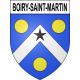 Pegatinas escudo de armas de Boiry-Saint-Martin adhesivo de la etiqueta engomada