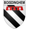 Boisdinghem 62 ville sticker blason écusson autocollant adhésif