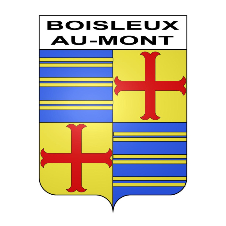 Pegatinas escudo de armas de Boisleux-au-Mont adhesivo de la etiqueta engomada
