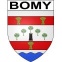 Bomy Sticker wappen, gelsenkirchen, augsburg, klebender aufkleber