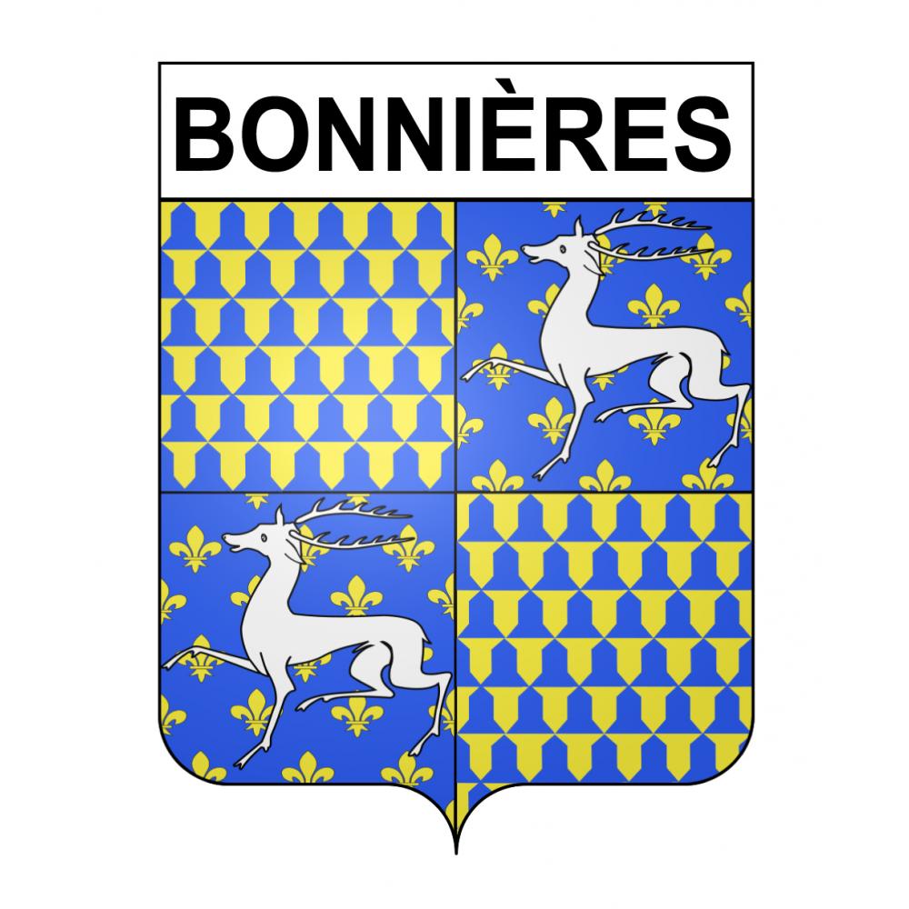 Adesivi stemma Bonnières adesivo