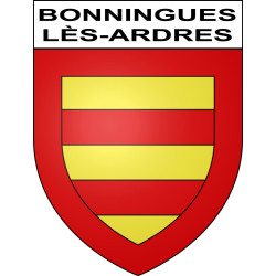 Adesivi stemma Bonningues-lès-Ardres adesivo