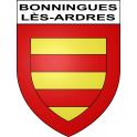 Bonningues-lès-Ardres 62 ville sticker blason écusson autocollant adhésif