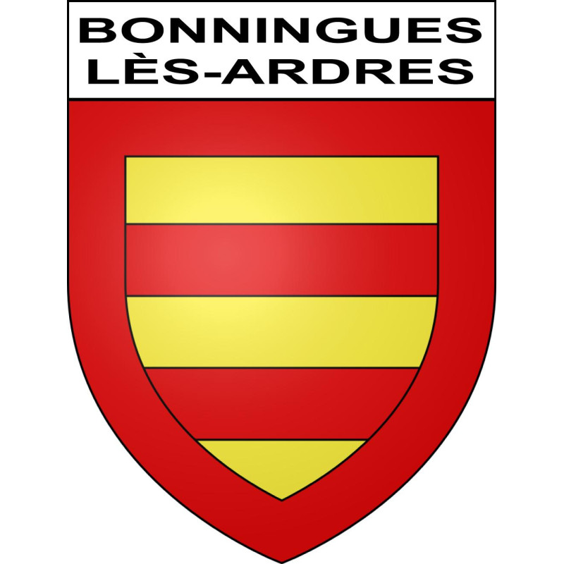 Adesivi stemma Bonningues-lès-Ardres adesivo