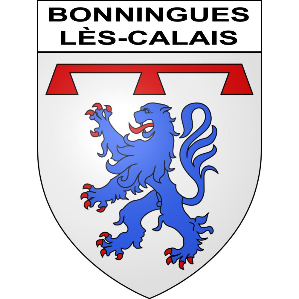 Bonningues-lès-Calais 62 ville sticker blason écusson autocollant adhésif