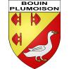 Stickers coat of arms Bouin-Plumoison adhesive sticker