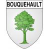 Pegatinas escudo de armas de Bouquehault adhesivo de la etiqueta engomada