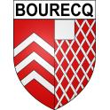 Bourecq 62 ville sticker blason écusson autocollant adhésif
