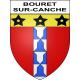 Bouret-sur-Canche 62 ville sticker blason écusson autocollant adhésif