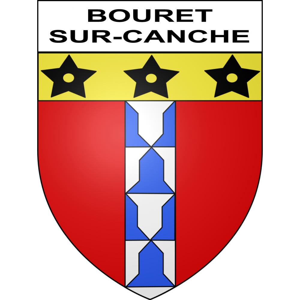 Bouret-sur-Canche 62 ville sticker blason écusson autocollant adhésif