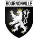 Pegatinas escudo de armas de Bournonville adhesivo de la etiqueta engomada