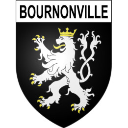 Pegatinas escudo de armas de Bournonville adhesivo de la etiqueta engomada