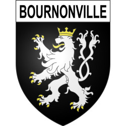 Bournonville 62 ville sticker blason écusson autocollant adhésif