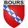 Bours 62 ville sticker blason écusson autocollant adhésif