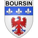 Boursin Sticker wappen, gelsenkirchen, augsburg, klebender aufkleber