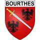 Bourthes Sticker wappen, gelsenkirchen, augsburg, klebender aufkleber