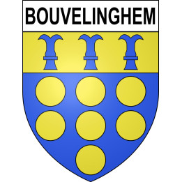 Bouvelinghem 62 ville sticker blason écusson autocollant adhésif