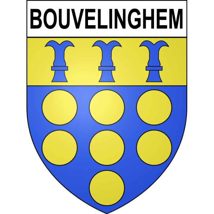 Bouvelinghem Sticker wappen, gelsenkirchen, augsburg, klebender aufkleber