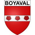 Boyaval 62 ville sticker blason écusson autocollant adhésif
