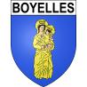 Pegatinas escudo de armas de Boyelles adhesivo de la etiqueta engomada