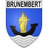 Brunembert 62 ville sticker blason écusson autocollant adhésif