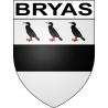 Bryas Sticker wappen, gelsenkirchen, augsburg, klebender aufkleber
