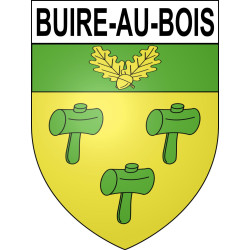 Buire-au-Bois Sticker wappen, gelsenkirchen, augsburg, klebender aufkleber
