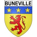 Buneville Sticker wappen, gelsenkirchen, augsburg, klebender aufkleber