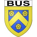Bus Sticker wappen, gelsenkirchen, augsburg, klebender aufkleber