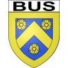 Bus Sticker wappen, gelsenkirchen, augsburg, klebender aufkleber
