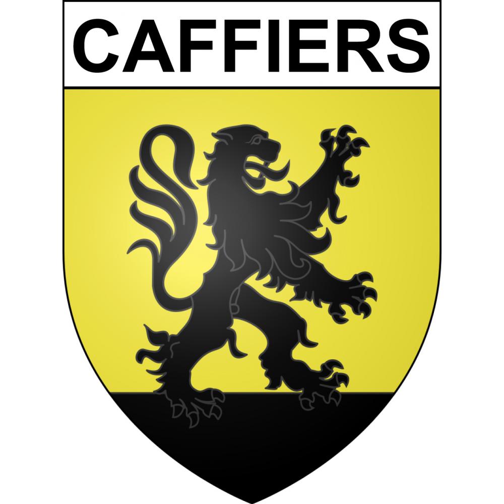 Pegatinas escudo de armas de Caffiers adhesivo de la etiqueta engomada