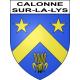 Calonne-sur-la-Lys Sticker wappen, gelsenkirchen, augsburg, klebender aufkleber