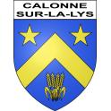 Calonne-sur-la-Lys 62 ville sticker blason écusson autocollant adhésif
