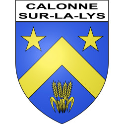 Calonne-sur-la-Lys Sticker wappen, gelsenkirchen, augsburg, klebender aufkleber